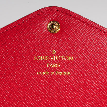 Louis Vuitton Damier Ebene Josephine Wallet Red 6 of 7