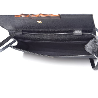 Gucci Monogram Bamboo Bar Clutch Black 5 of 7
