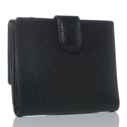 Chanel Caviar Compact CC Wallet Black 3 of 7