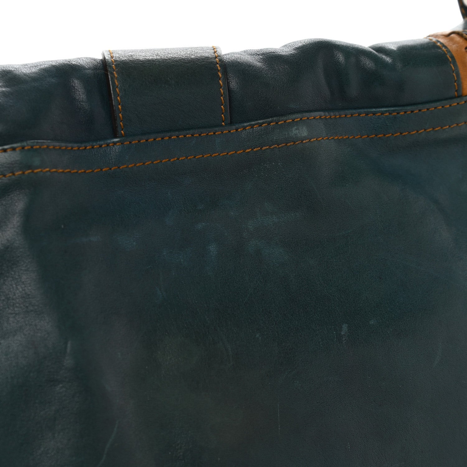 Christian Dior Calfskin Medium Gaucho Double Saddle Bag Dark Blue 12 of 21
