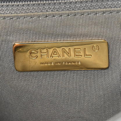 Chanel Goatskin Quilted Medium Chanel 19 Flap Grey 6 of 10
