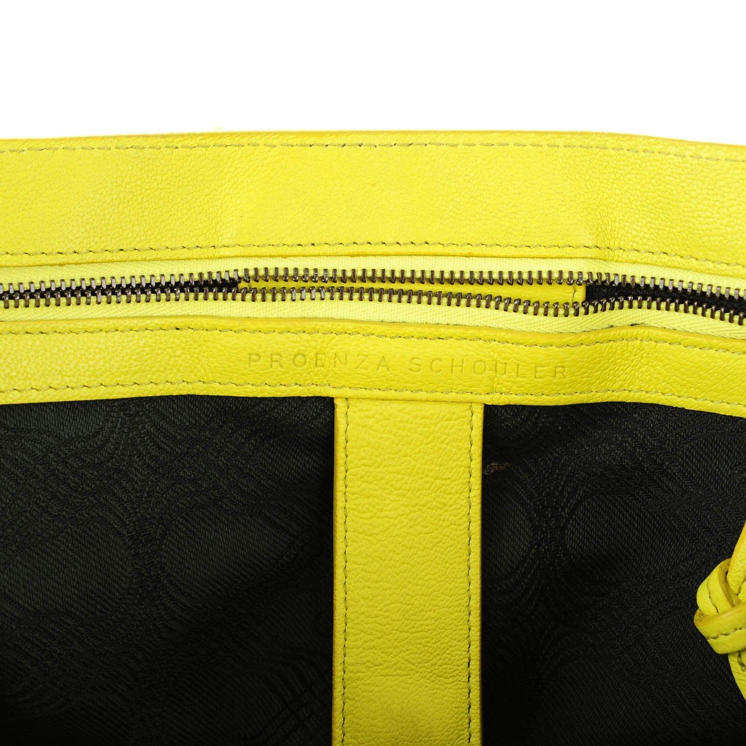 Proenza Schouler Lambskin Medium PS1 Satchel Citron 6 of 8