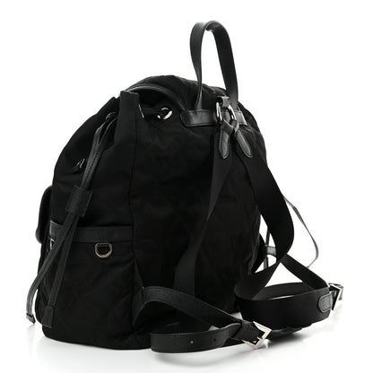 Prada Tessuto Nylon Saffiano Vela Quilted Backpack Black 3 of 16