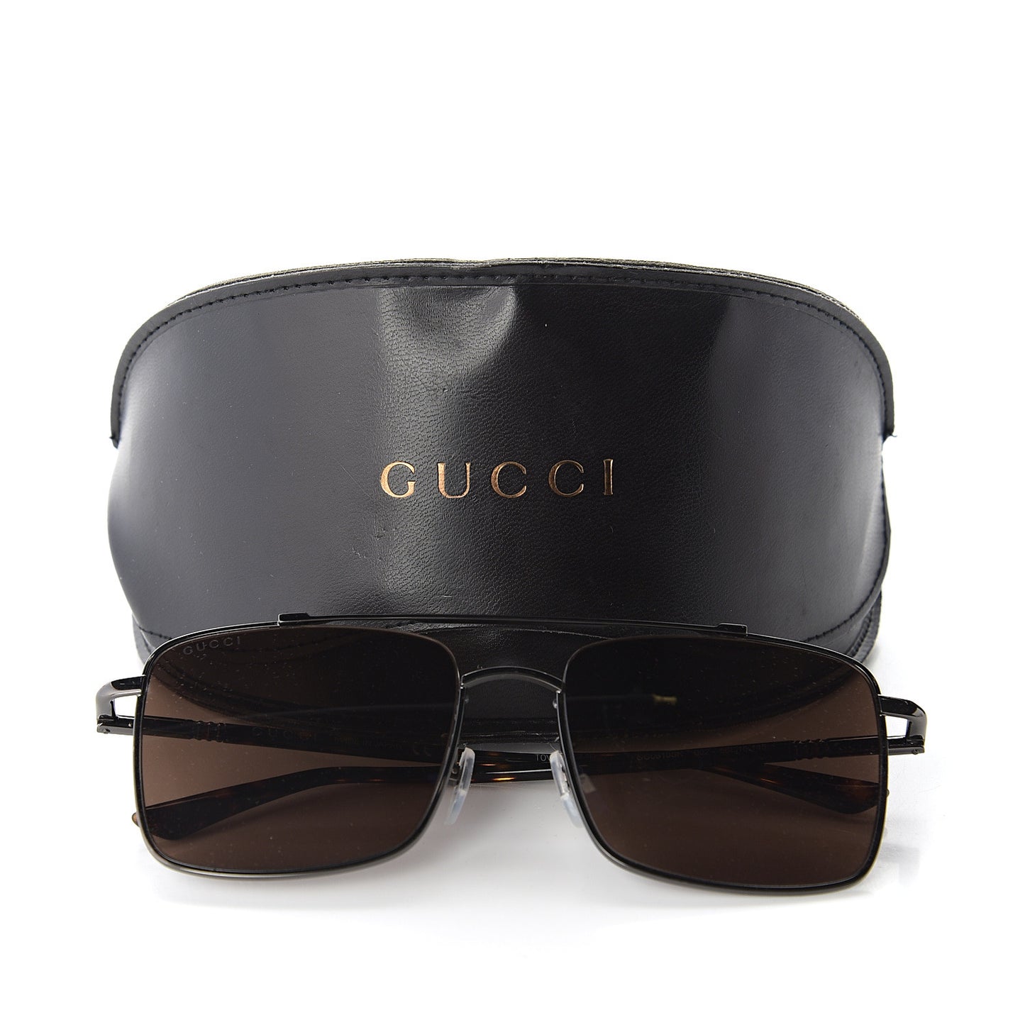 Square Aviator Sunglasses GG0610SK Tortoise