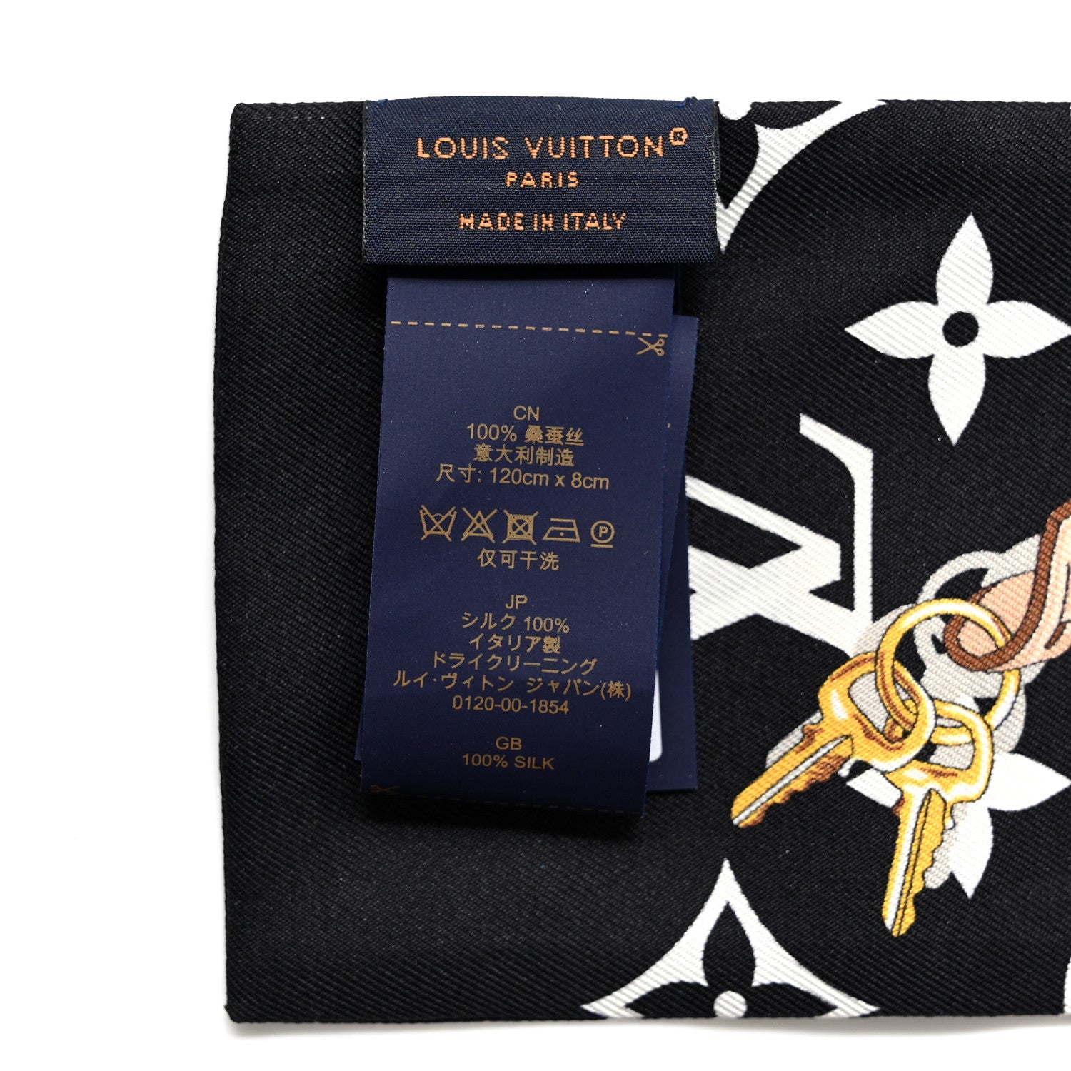 Louis Vuitton Silk Monogram Confidential Bandeau Black 3 of 6