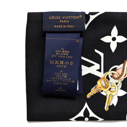 Louis Vuitton Silk Monogram Confidential Bandeau Black 3 of 6