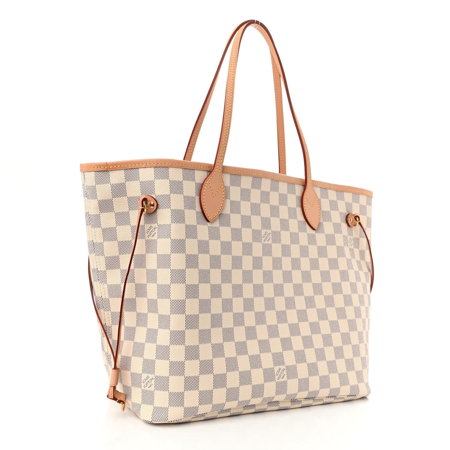 Damier Azur Neo Neverfull MM Rose Ballerine