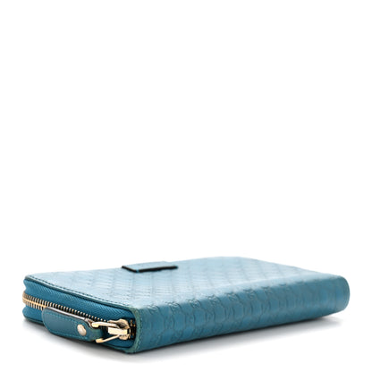 Gucci Microguccissima Zip Around Wallet Deep Cobalt 4 of 11
