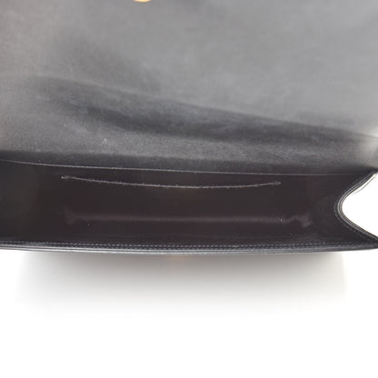 Saint Laurent Calfskin Monogram Large Belle De Jour Clutch Black 5 of 8