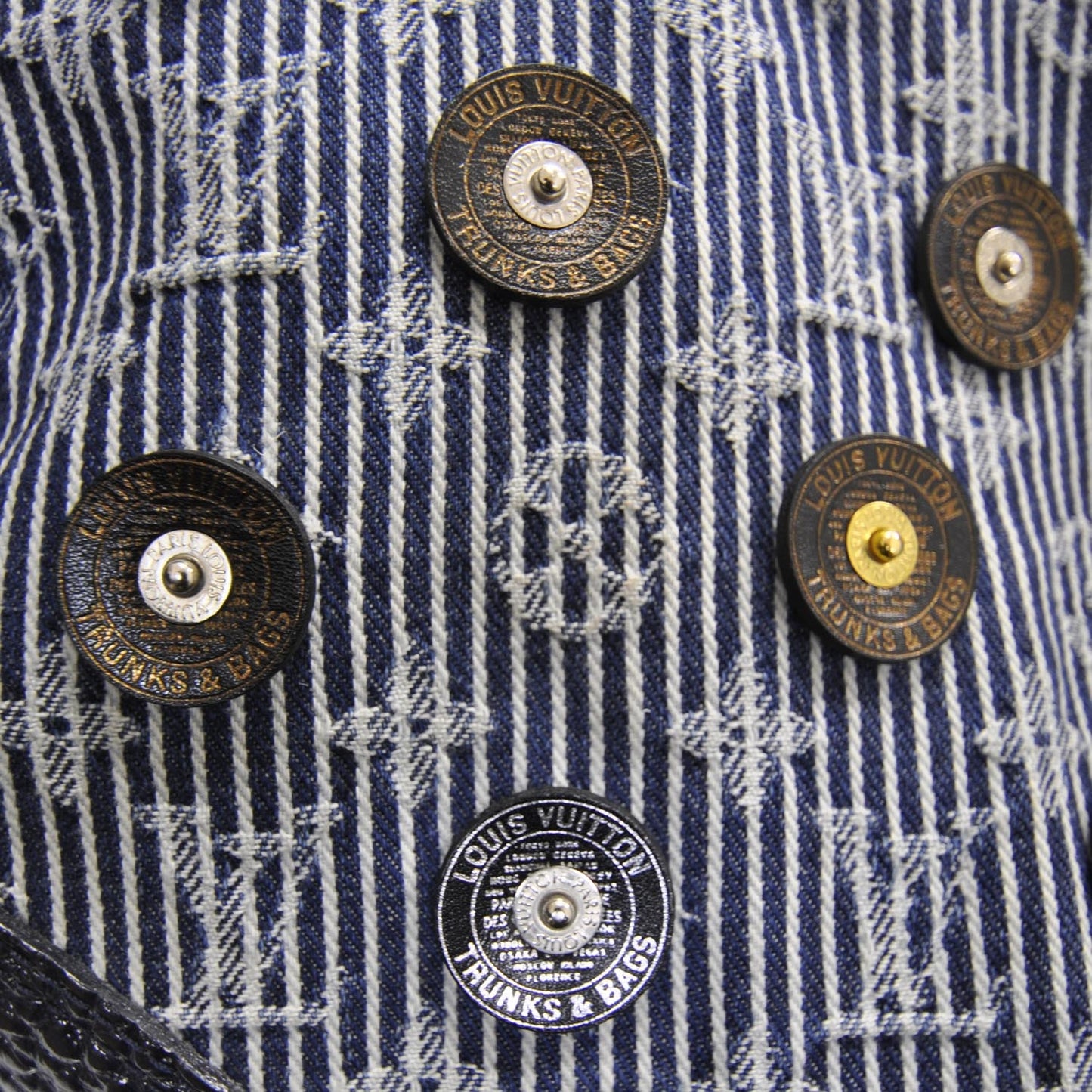 Denim Polka Dot Trunks and Bags Bowly