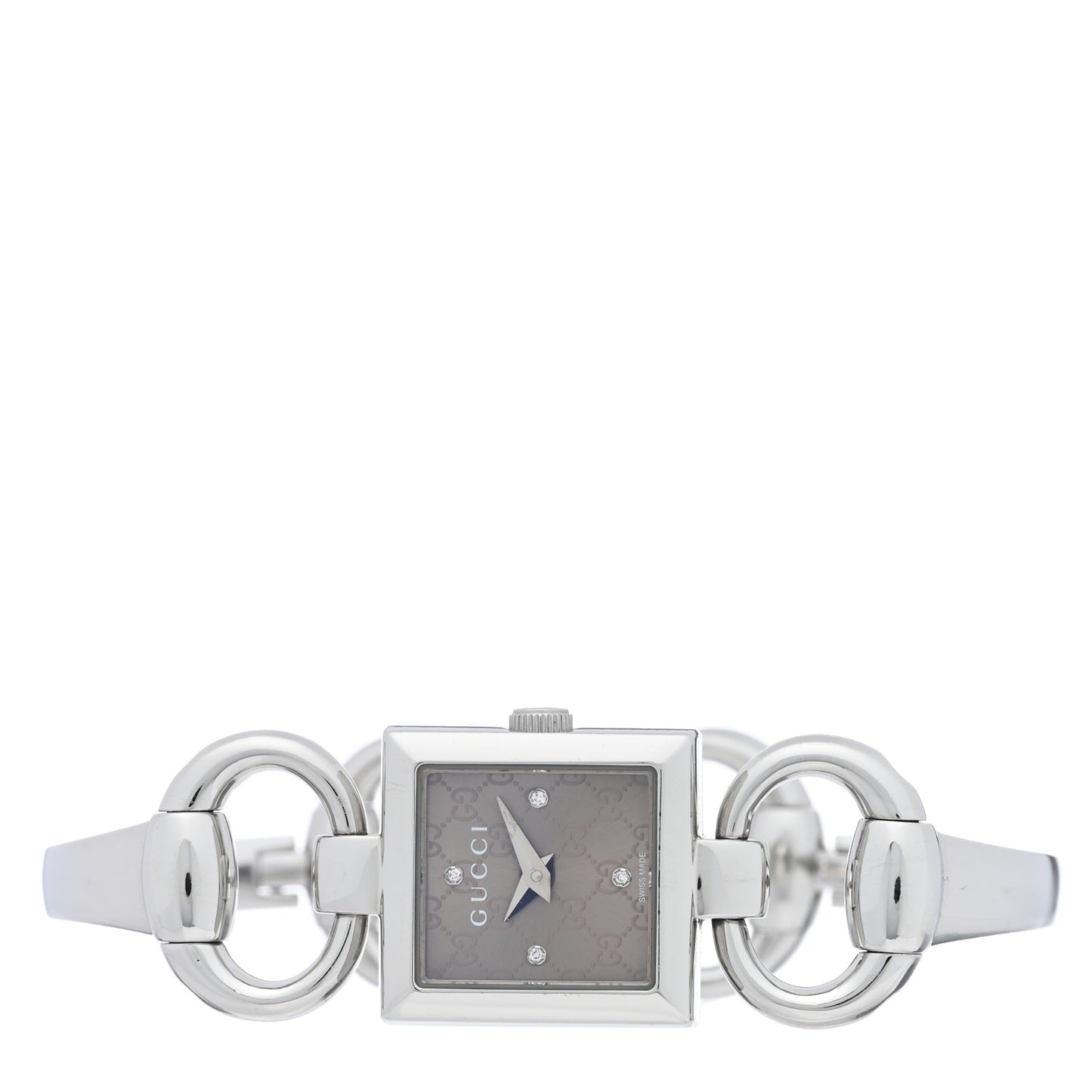 Stainless Steel Diamond 18mm Tornabuoni Quartz Watch Brown