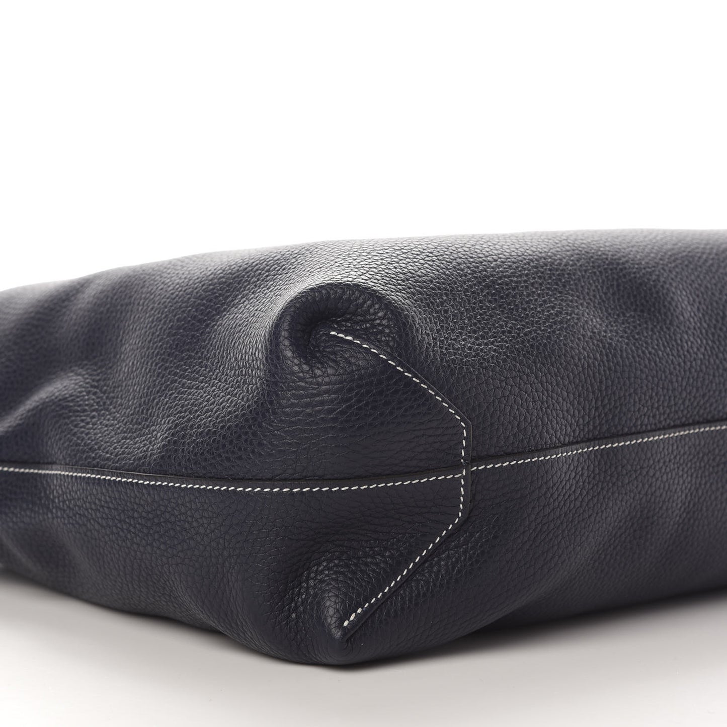 Taurillon Clemence Double Sens 36 Reversible Tote Bleu Nuit Magnolia