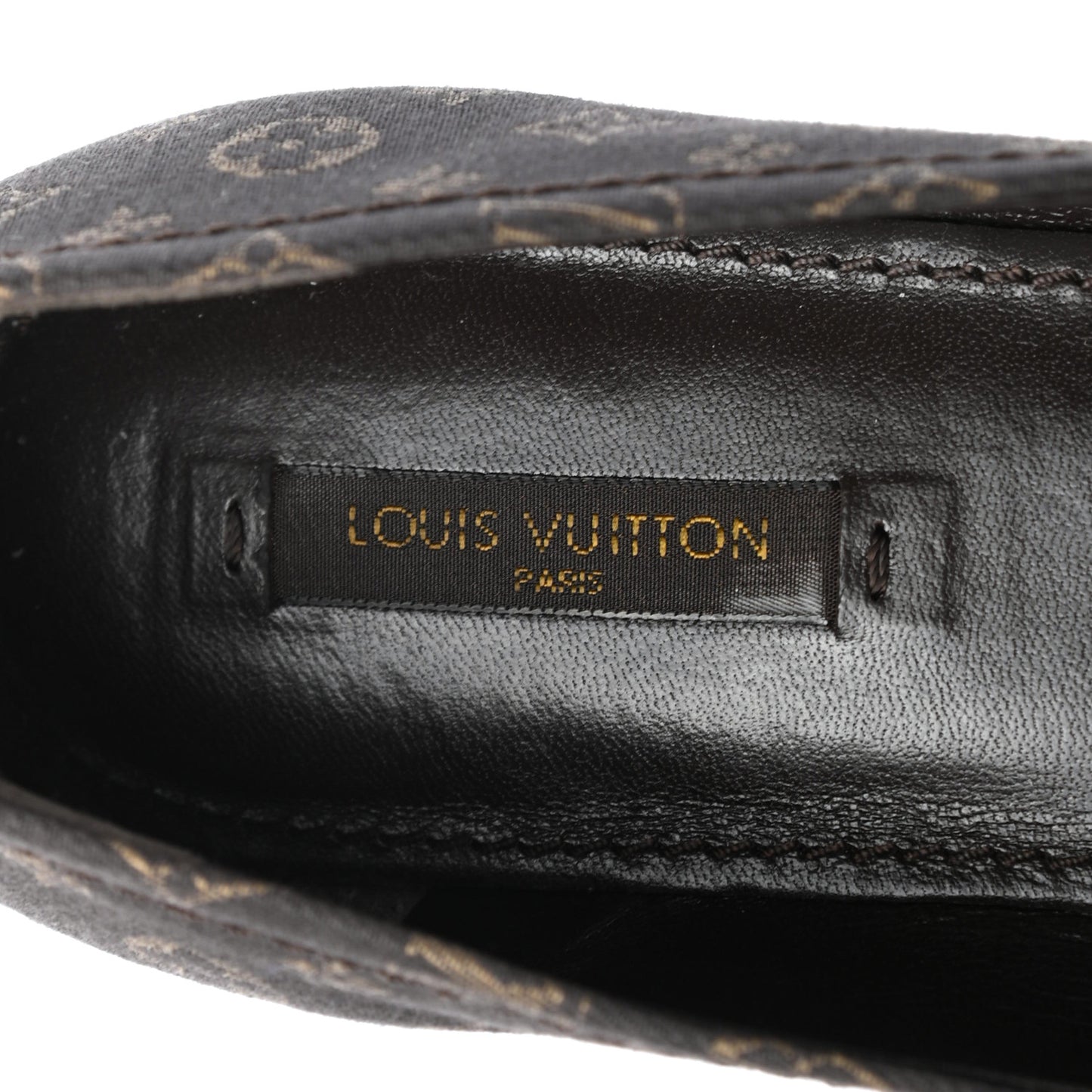 Mini Monogram Debbie Ballerina Flats 37.5 Fusain