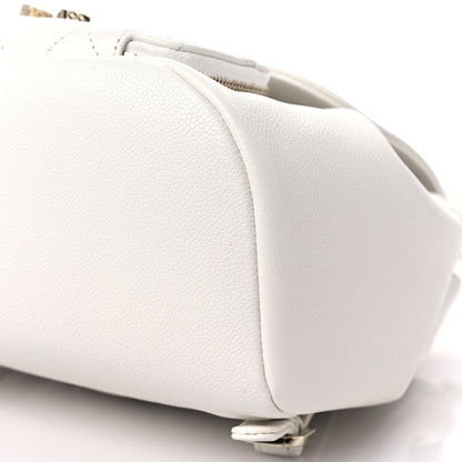 Chanel Caviar Quilted Mini Business Affinity Backpack White 9 of 10