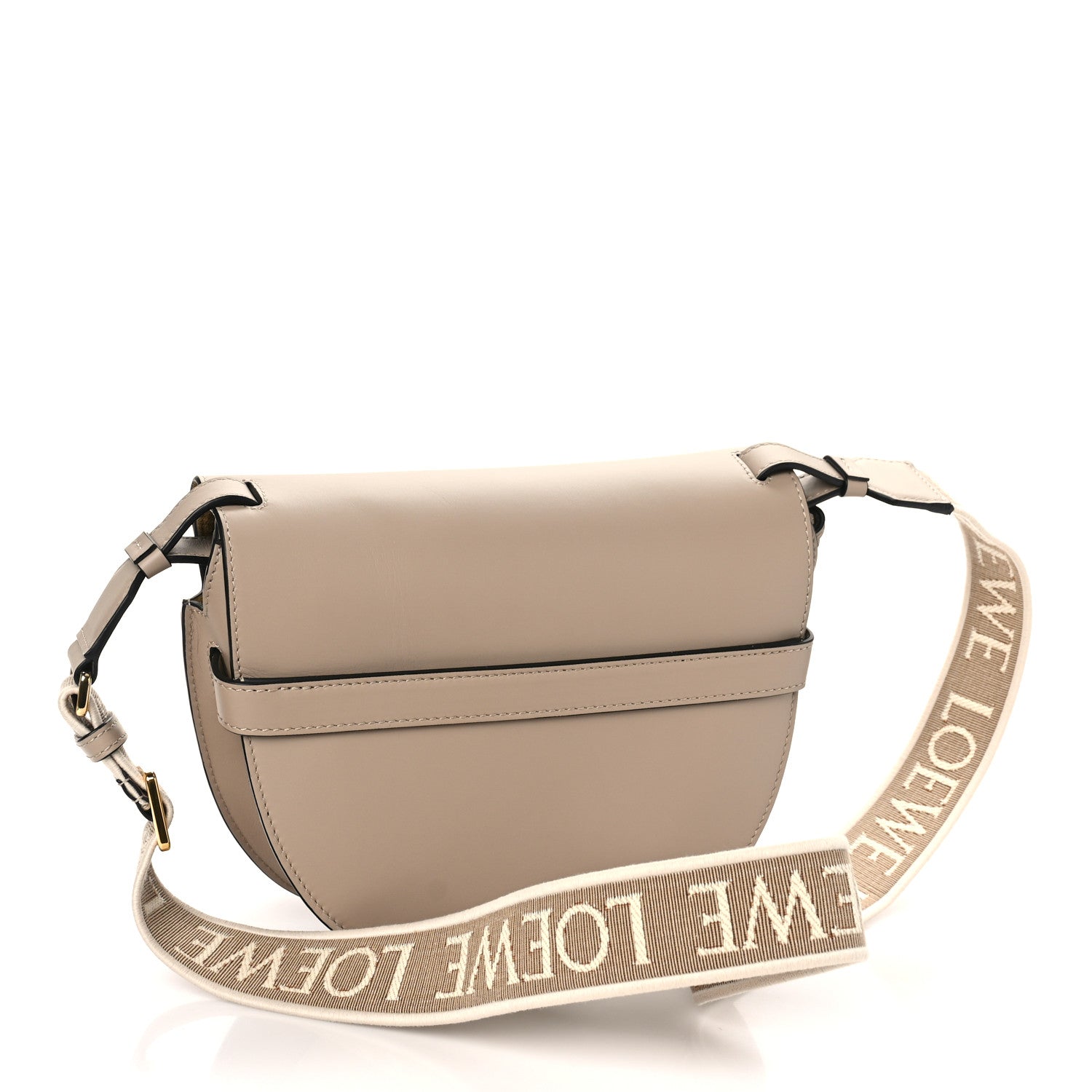 Loewe Soft Calfskin Jacquard Small Gate Crossbody Bag Sand 3 of 9