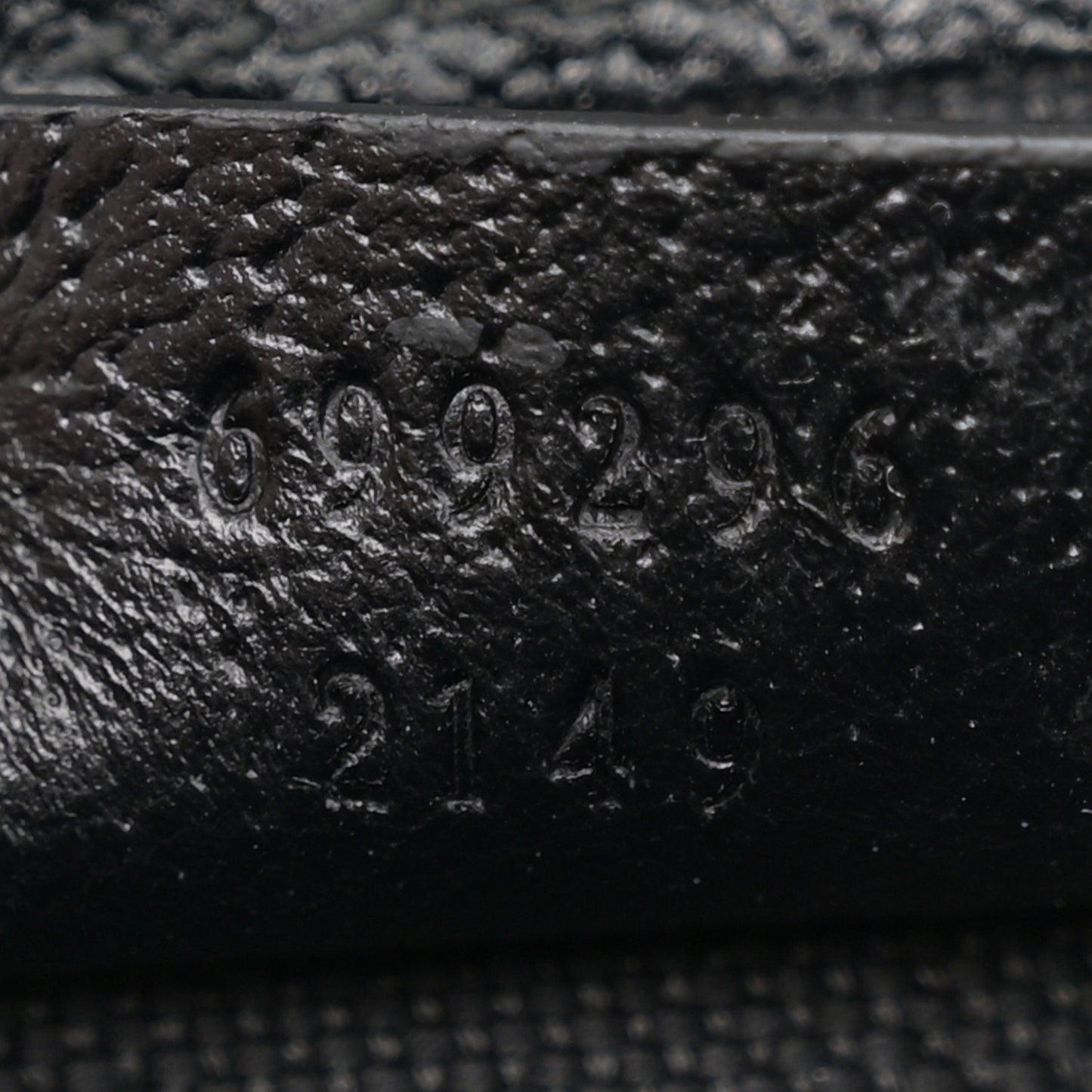 Monogram Jumbo GG Textured Dollar Calfskin Mini Horsebit 1955 Shoulder Bag Black