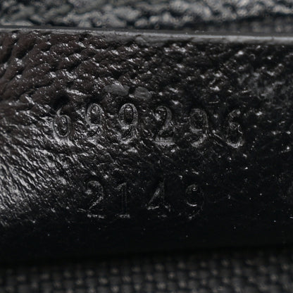 Gucci Monogram Jumbo GG Textured Dollar Calfskin Mini Horsebit 1955 Shoulder Bag Black 7 of 12