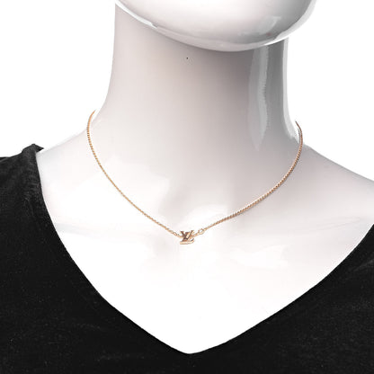 Louis Vuitton 18K Pink Gold Diamond Idylle Blossom LV Pendant Necklace 2 of 6