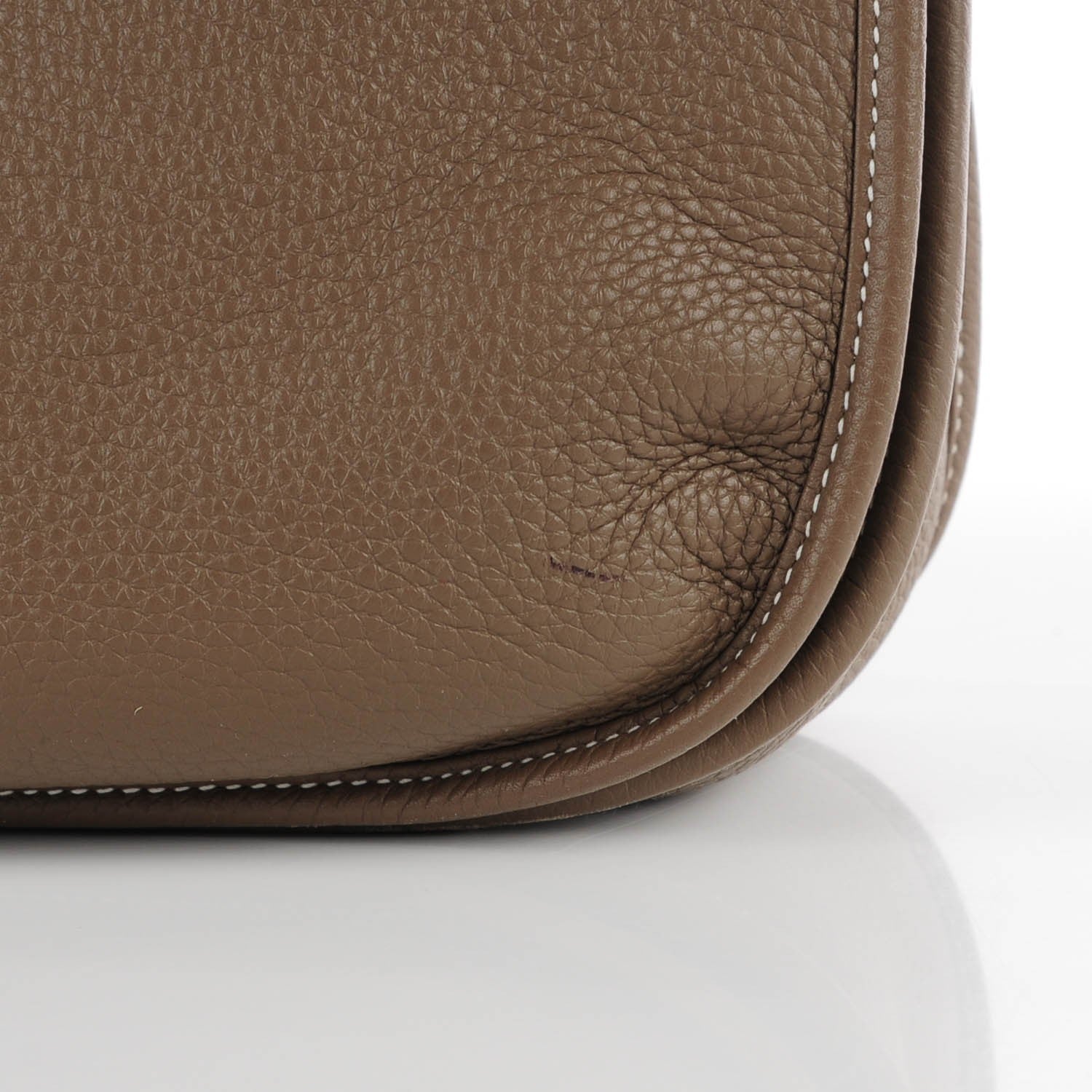 Hermes Taurillon Clemence Evelyne III GM Etoupe 9 of 14
