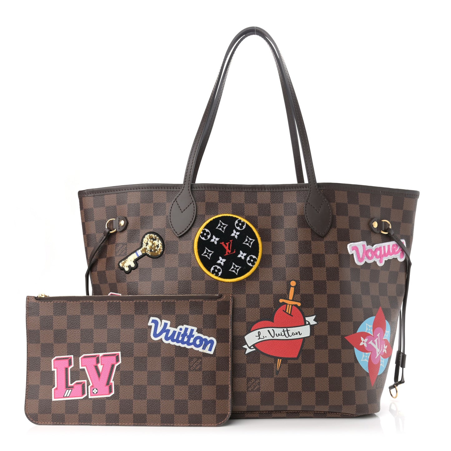 Damier Ebene Travel Stickers Neo Neverfull MM