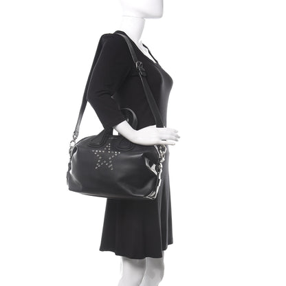 Givenchy Calfskin Star Embellished Small Nightingale Black 2 of 10