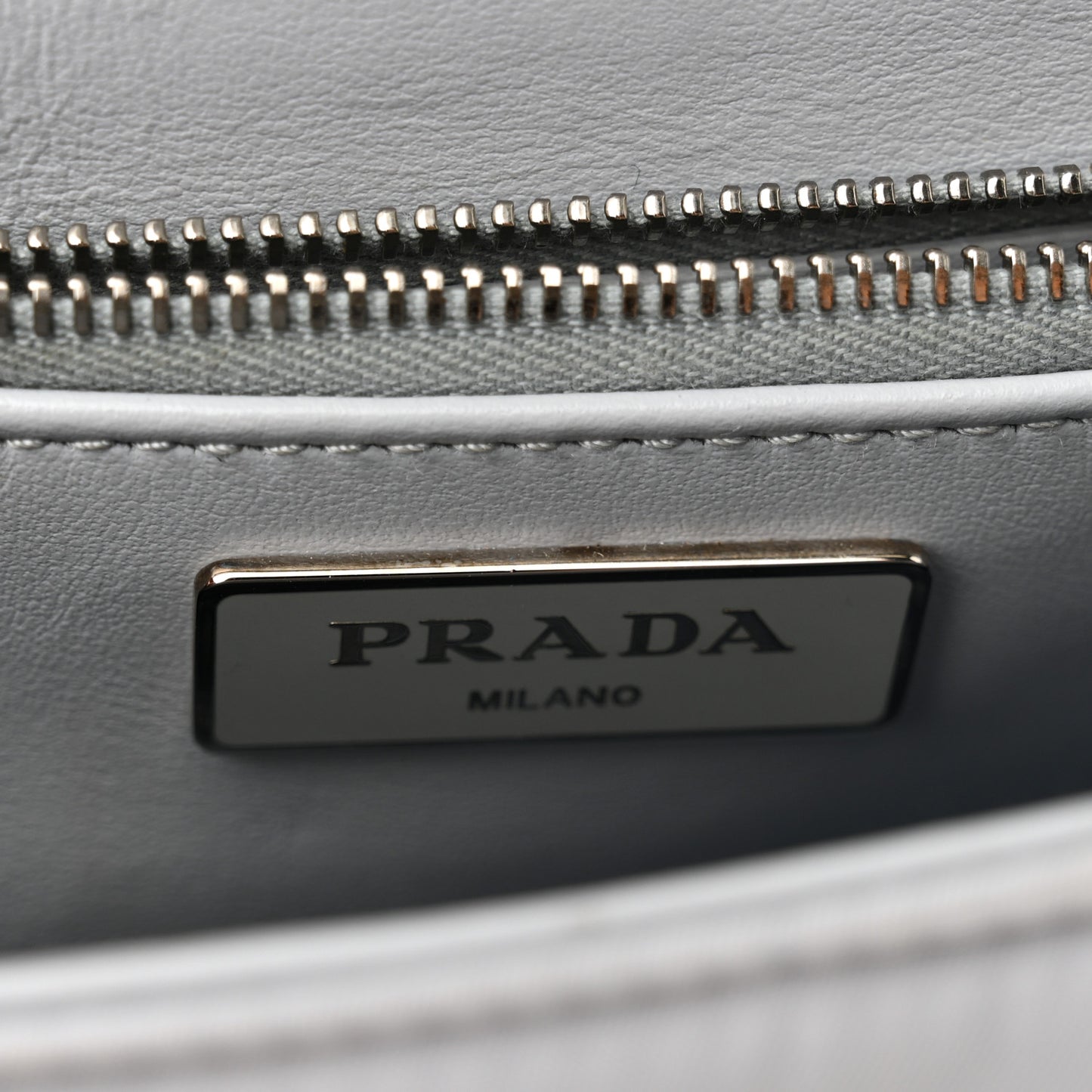 Nappa Re-Nylon Double Pocket Buckle Shoulder Bag Fiordaliso