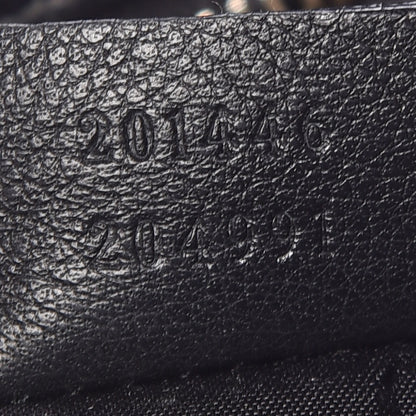 Gucci Guccissima Medium Flat Messenger Bag Black 10 of 10