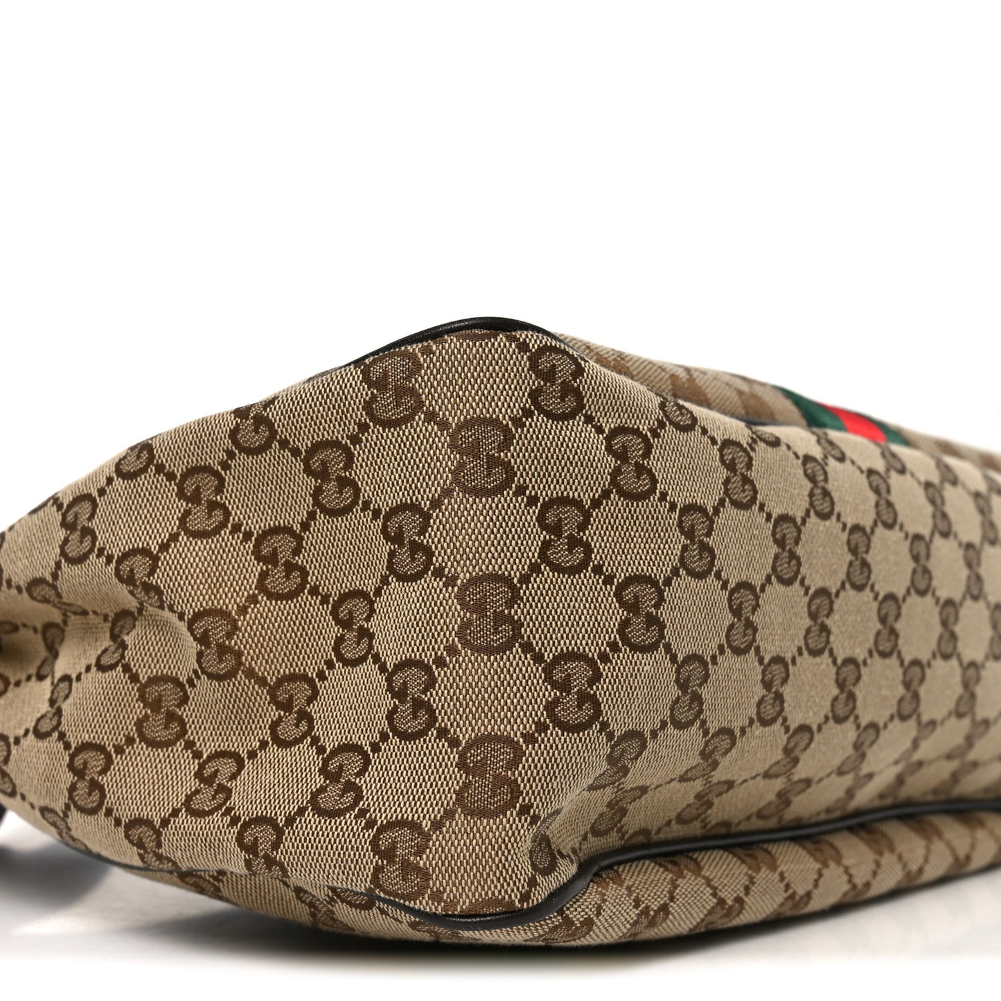 Monogram Calfskin Sherry Line Web Hobo Brown
