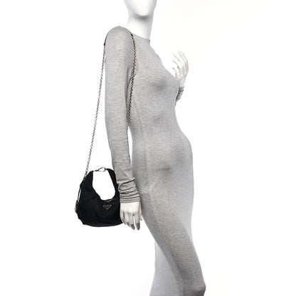 Prada Tessuto Nylon Saffiano Re-Edition 2006 Shoulder Bag Black 2 of 9
