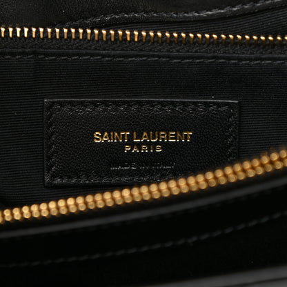 Saint Laurent Calfskin Y Quilted Monogram Medium Loulou Chain Satchel Black 7 of 12