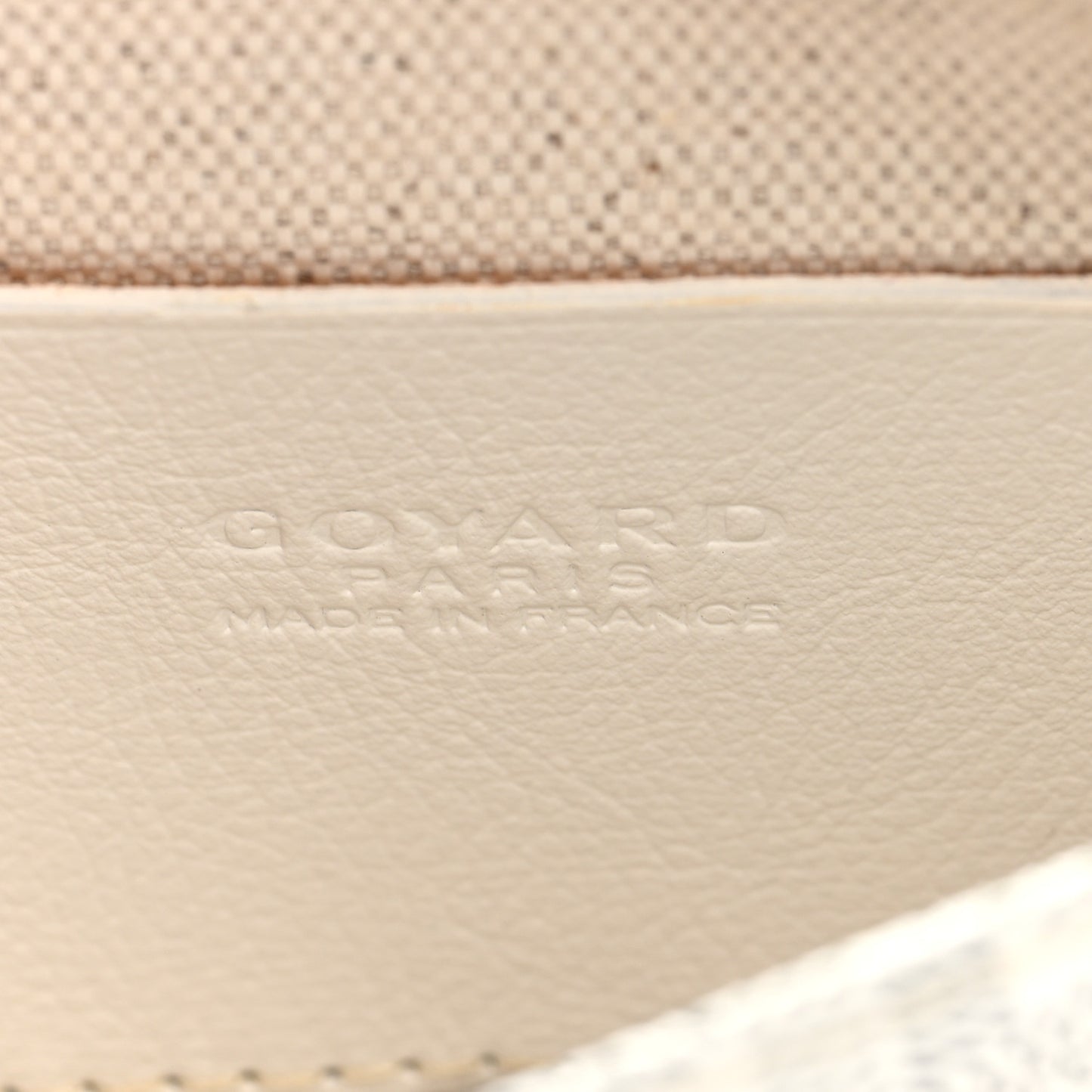 Goyardine Plumet Wallet Clutch White
