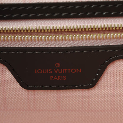 Louis Vuitton Damier Ebene Neo Neverfull MM Rose Ballerine 7 of 10