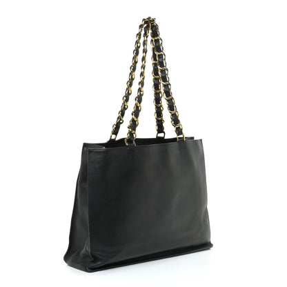 Chanel Lambskin CC Tote Black 2 of 18