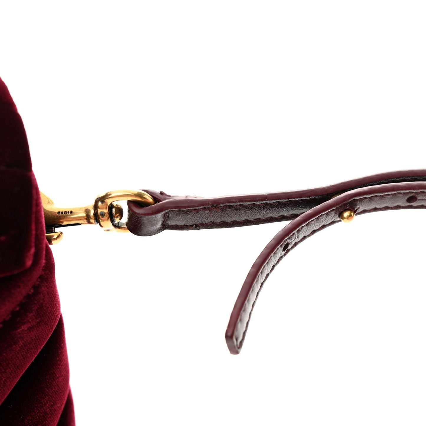 Velvet Y Quilted Monogram Toy Loulou Crossbody Bag French Burgundy