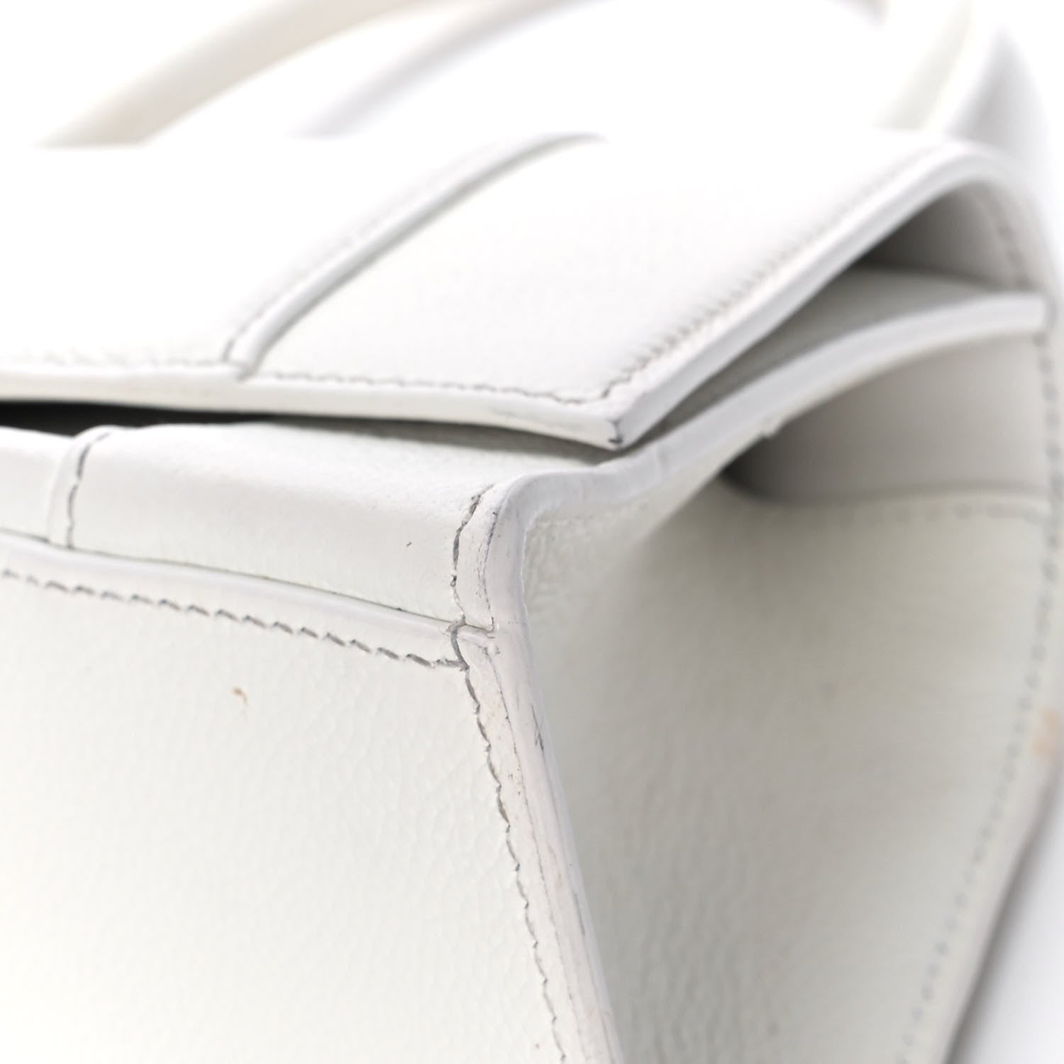 Balenciaga Grained Calfskin Small Hourglass Top Handle Bag White 12 of 24