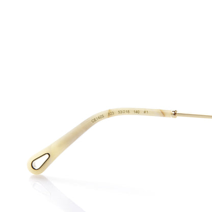 Chloe Round Scalloped Rosie Sunglasses CE143S Gold Coral 6 of 8