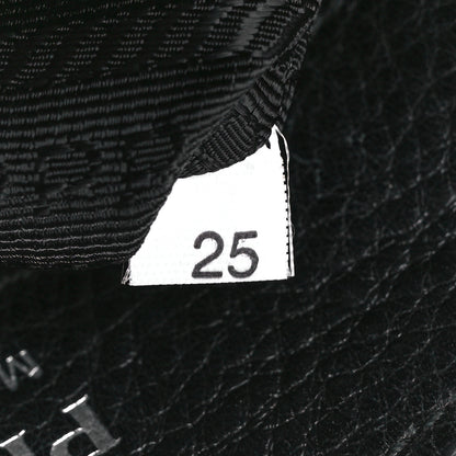 Prada Vitello Daino Soft Shoulder Flap Bag Black 8 of 11