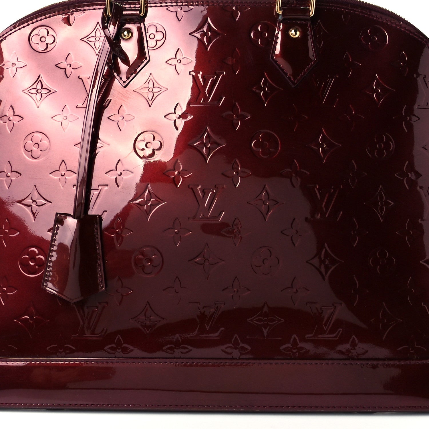Louis Vuitton Vernis Alma MM Rouge Fauviste 10 of 12