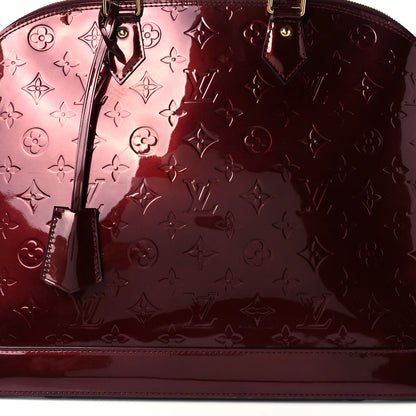 Louis Vuitton Vernis Alma MM Rouge Fauviste 10 of 12