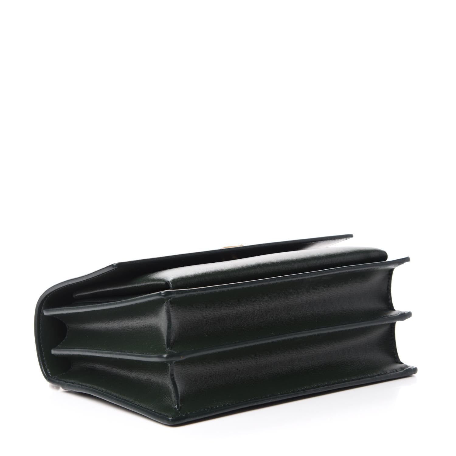 Saint Laurent Calfskin Medium Monogram Sunset Dark Green 4 of 11
