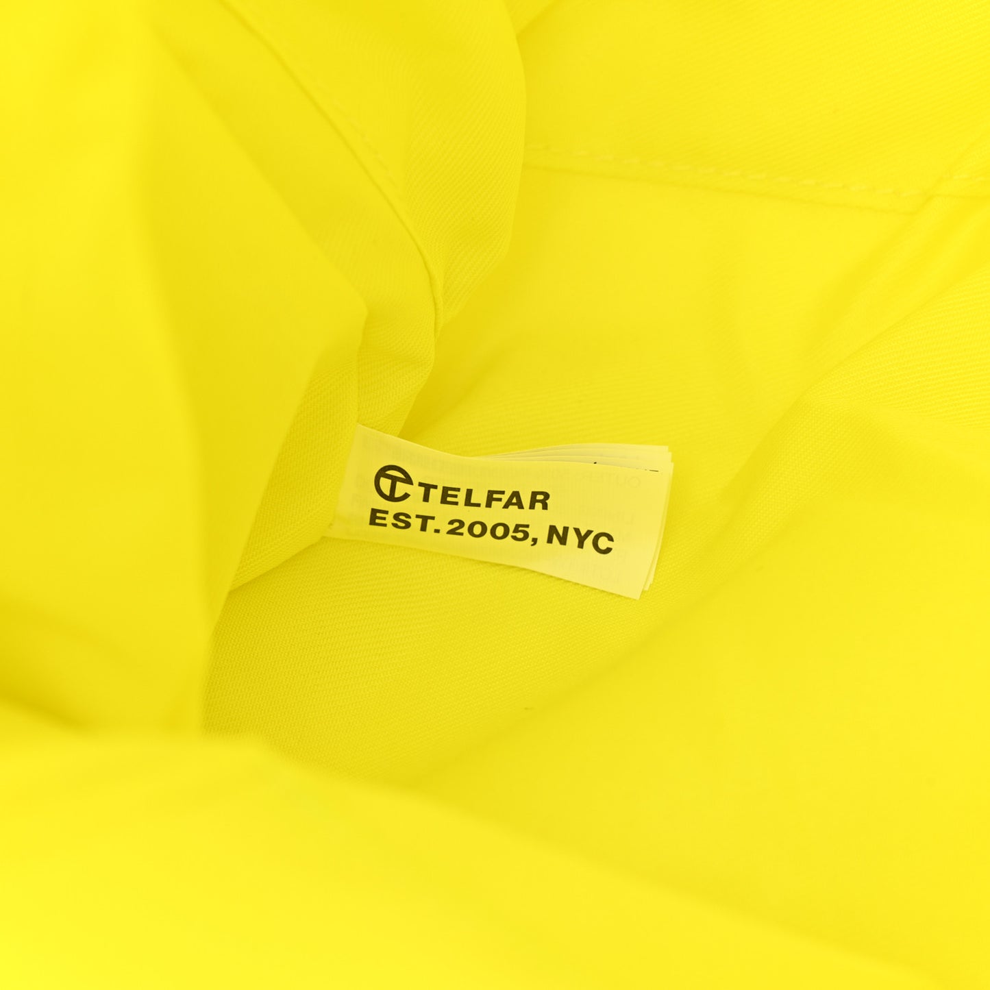 Vegan Leather Large Shopping Bag Highlighter Yellow