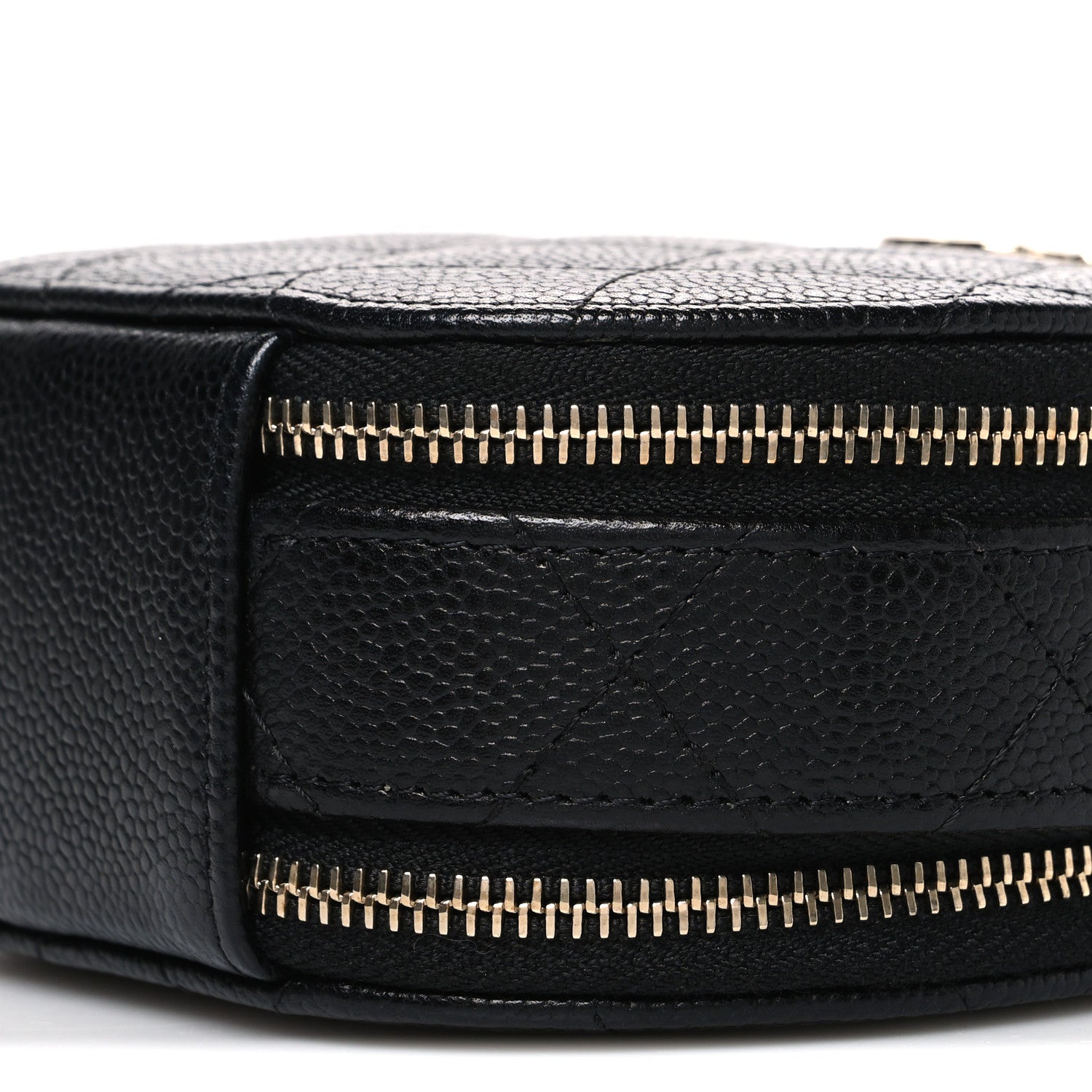 Chanel Caviar Quilted Round Handle With Care Vanity With Chain Black 10 of 10