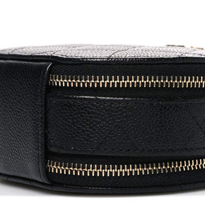 Chanel Caviar Quilted Round Handle With Care Vanity With Chain Black 10 of 10
