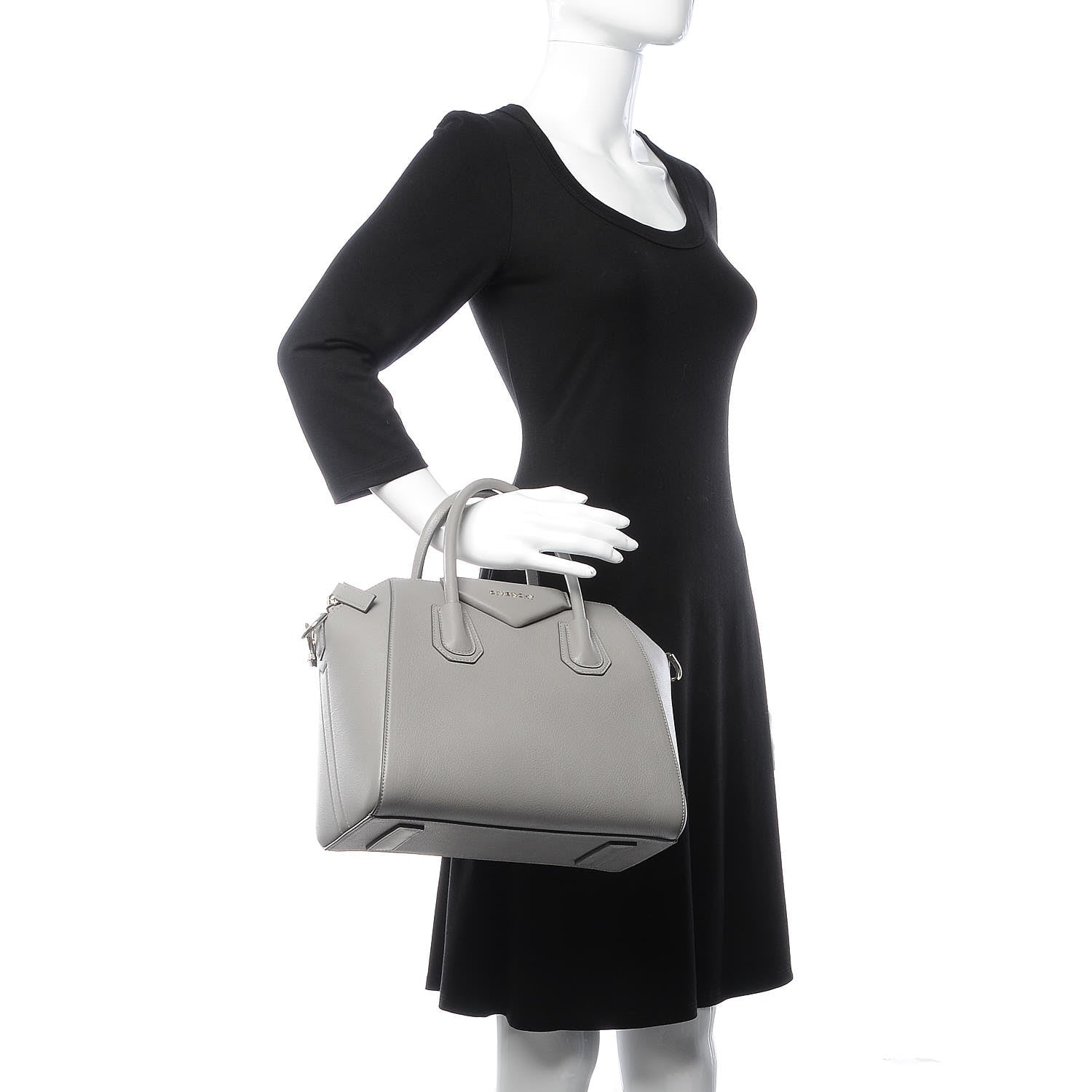 Givenchy Sugar Goatskin Small Antigona Pearl Grey 3 of 14