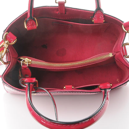 Louis Vuitton Vernis Montaigne BB Magenta 5 of 8
