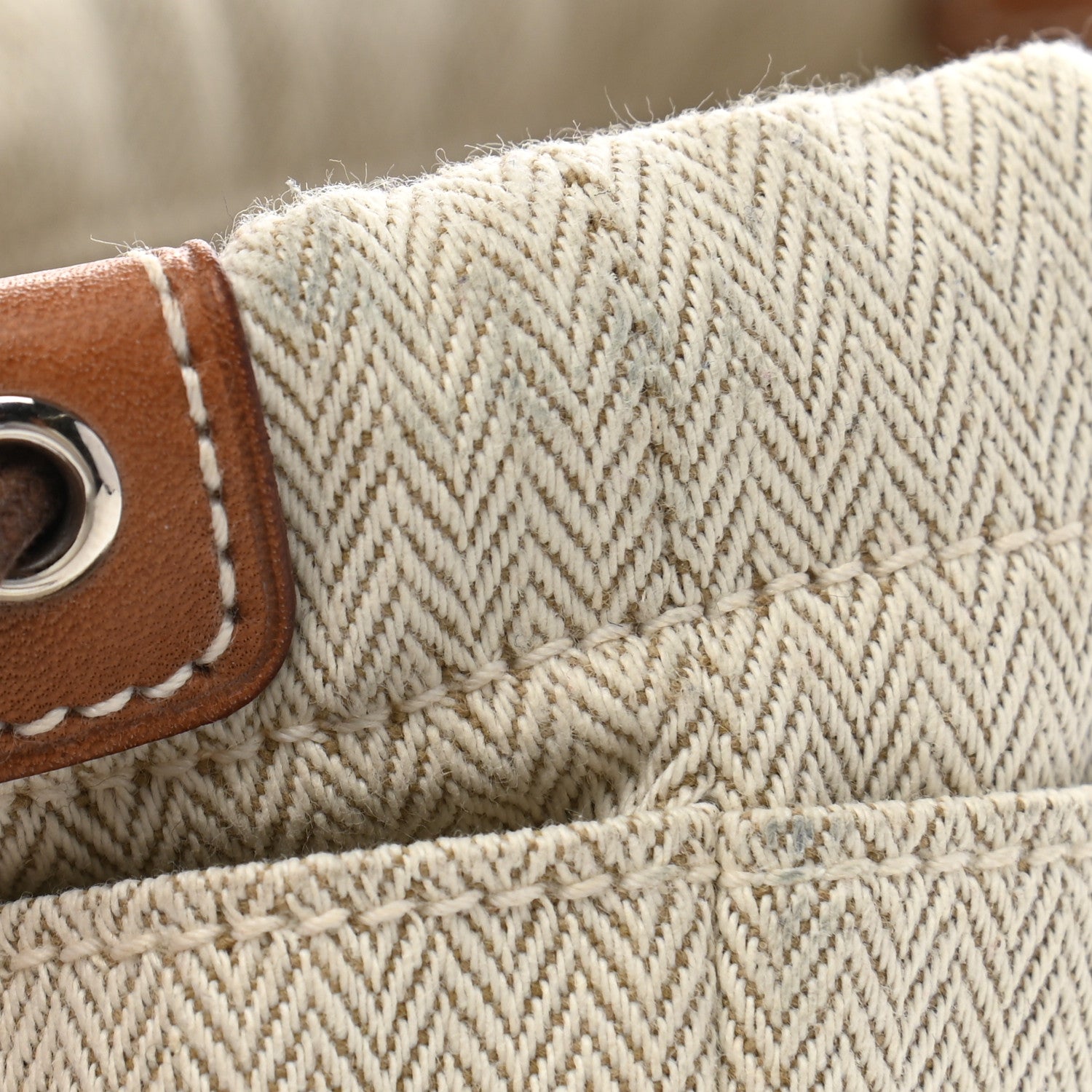 Hermes Canvas Barenia Fourbi 20 PM Pouch Naturel Fauve 10 of 11