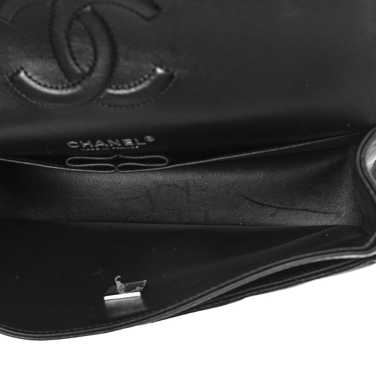 Chanel Lambskin Quilted Medium Double Flap So Black 5 of 10