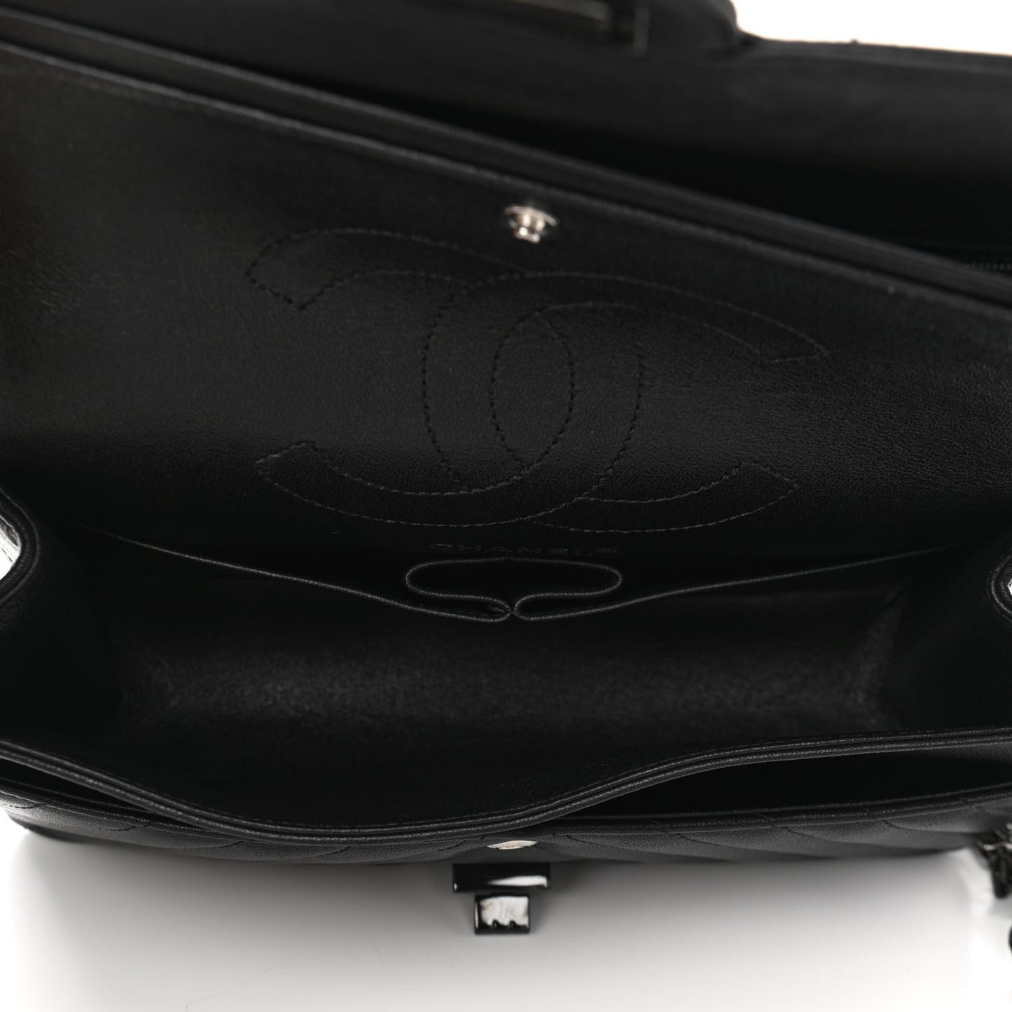Sheepskin Chevron Quilted 2.55 Reissue 225 Double Flap So Black