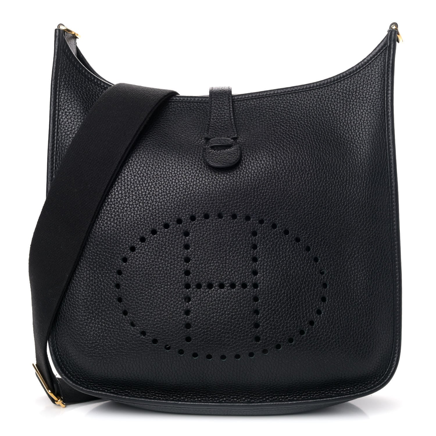 Hermes Taurillon Clemence Evelyne III PM Black 1 of 4