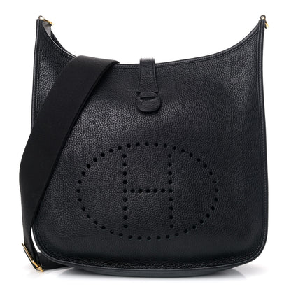 Hermes Taurillon Clemence Evelyne III PM Black 1 of 4